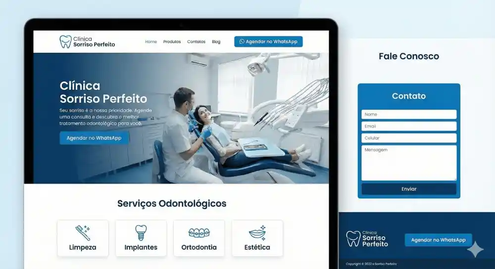 Site para Clínica Odontológica feito por empresa de criação de sites